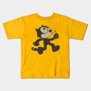 FELIX BLACK CAT WALKING Kids T-Shirt